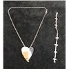 Image 1 : RLM Studio Sterling Silver 925 Necklace w/ Heart Pendant & Cross Bracelet, Misc Sizes