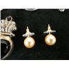 Image 6 : Qty 3 Fashion Pendants & 5 Pair Earrings, Misc Styles & Sizes