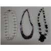 Image 1 : Qty 3 Fashion Beaded Necklaces, Misc Styles & Sizes