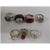 Image 3 : Qty 7 Fashion Rings, Misc Styles & Sizes