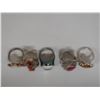 Image 4 : Qty 5 Fashion Rings, Misc Styles & Sizes