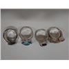 Image 4 : Qty 4 Fashion Rings w/ Clear Stone Accents, Misc Styles & Sizes