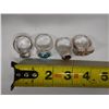 Image 5 : Qty 4 Fashion Rings w/ Clear Stone Accents, Misc Styles & Sizes