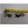 Image 6 : Qty 5 Fashion Rings, Misc Styles & Sizes