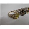 Image 5 : Qty 5 Fashion Rings w/ Clear Stone Accents, Misc Styles & Sizes