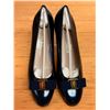 Image 7 : NEW Ferragamo Vara Leather Pump, Black, Sz 10B  (heel needs repair)
