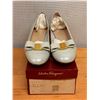 Image 1 : NEW Ferragamo Vara Pump "LILLAZ" Cream Sz 10B (heel needs repair)
