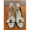 Image 7 : NEW Ferragamo Vara Pump "LILLAZ" Cream Sz 10B (heel needs repair)