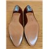 Image 3 : NEW Ferragamo Vara Calf Leather Flats, Tan, Sz 10B  (heel needs repair)