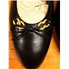 Image 7 : NEW Ferragamo "Liz" Black Leather Loafers Sz 10B  (heel needs repair)