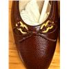 Image 7 : NEW Ferragamo Vara Leather Pump, Brown, Sz 10B (heel needs repair)