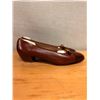 Image 2 : NEW Ferragamo Gancini Brown Leather Pumps, Sz 10B   (heel needs repair)