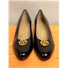 Image 1 : NEW Ferragamo Black Patent Almond Pumps, Size 8  (heel needs repair)