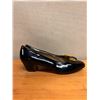 Image 2 : NEW Ferragamo Black Patent Almond Pumps, Size 8  (heel needs repair)