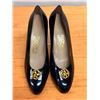 Image 6 : NEW Ferragamo Black Patent Almond Pumps, Size 8  (heel needs repair)