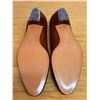 Image 4 : NEW Ferragamo Brown Leather Cap-Toe Flats, Size 8