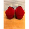 Image 3 : NEW Ferragamo Red Suede Vara Pumps, Size 10
