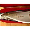 Image 8 : NEW Ferragamo Red Suede Vara Pumps, Size 10