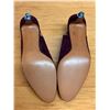 Image 3 : NEW Ferragamo Burgundy Suede Slingback Pumps, Size 10