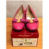 Image 1 : Used Ferragamo Pink Leather Vara Pumps, Size 10
