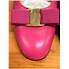 Image 8 : Used Ferragamo Pink Leather Vara Pumps, Size 10