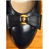 Image 8 : NEW Ferragamo Black Leather Bow Pumps, Size 8