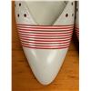 Image 8 : NEW Bally White & Red Leather Pointed Flats, Size 10
