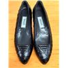 Image 5 : NEW Bally Black Textured Leather Pointed Flats, Size 10