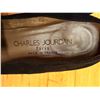 Image 11 : Used Charles Jourdan Black Suede Logo Loafers, Size 10
