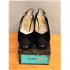 Image 1 : NEW Ferragamo Black Suede Slingback Pumps, Size10