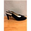 Image 2 : NEW Ferragamo Black Suede Slingback Pumps, Size10
