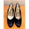 Image 6 : NEW Ferragamo Black Suede Slingback Pumps, Size10