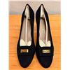 Image 7 : NEW Ferragamo Black Suede Vara Pumps, Size 10