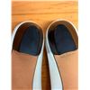 Image 4 : NEW Ferragamo White Leather Gancini Flats, Size 10