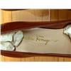 Image 8 : NEW Ferragamo Brown Leather Vara Pumps, Size 10