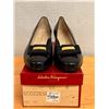 Image 1 : NEW Ferragamo Black Vara Bow Leather Pumps, Size 10