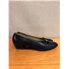 Image 2 : NEW Ferragamo Black Lizard-Print Gancini Flats, Size 10