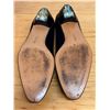 Image 3 : Used Ferragamo Black Leather Medallion Flats, Size 10