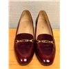 Image 1 : Used Bruno Magli Burgundy Leather & Suede Horsebit Loafers, Size 8.5