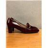 Image 3 : Used Bruno Magli Burgundy Leather & Suede Horsebit Loafers, Size 8.5