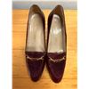 Image 8 : Used Bruno Magli Burgundy Leather & Suede Horsebit Loafers, Size 8.5