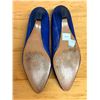 Image 3 : Used Chantal Blue Textured Leather Pumps, Size 8