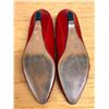 Image 4 : Used Chantal Red Leather & Snakeskin Pumps, Size 10