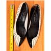 Image 7 : Used Stuart Weitzman Black & White Wingtip Flats, Size 10