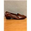 Image 2 : Used Ferragamo Caramel Leather Penny Loafers, Size 10