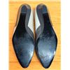 Image 4 : Used Dame Uno Two-Tone Gray Leather Flats, Size 10