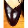 Image 9 : Used Bally Maroon Leather Shoes w/ Slingback Heels, Size 10