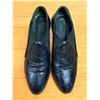 Image 6 : Used Joan & David Black Print Calf Leather Loafers, Size 10M