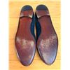Image 4 : Used Ralph Lauren Navy Suede Monogram Loafers, Size 9.5B