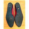Image 3 : Used Ferragamo Red Snake-Embossed Leather Flats, Size 10